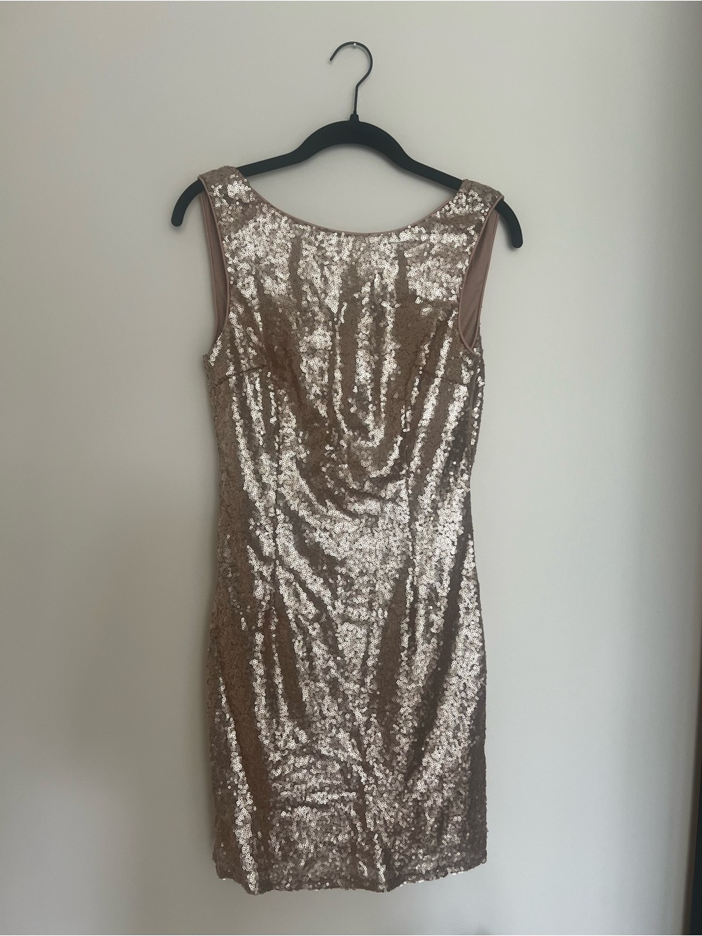 Lulu's Rose Gold Sequin Mini Dress